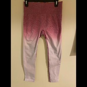 Seamless Ombré Pink Leggings
